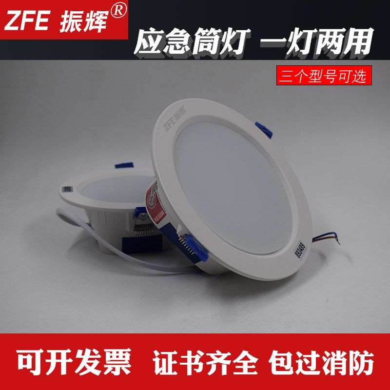 振辉ZEF消防应急灯36V筒灯集中电源照明应急筒灯ZF-ZFJD-E5W-8316