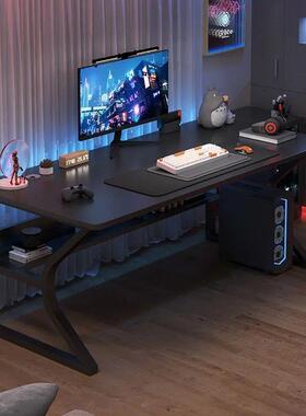 电竞桌子习电脑桌台家用学习桌桌椅简书桌办易公桌式84282卧室学