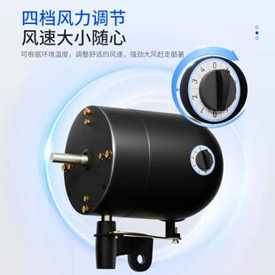 工业风电扇地落扇大功率风扇挂式墙壁扇力摇93512头大风工厂牛角