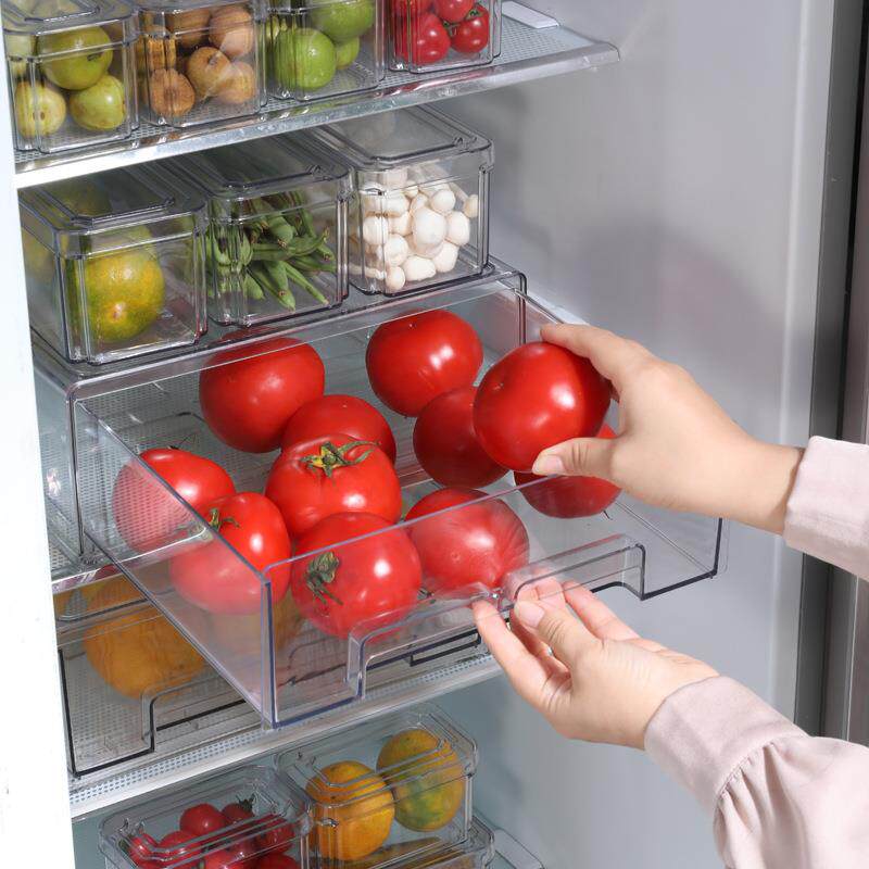 抽拉水式抽屉盒果蔬食整物理十件套收纳盒食品874级冰箱菜保鲜收