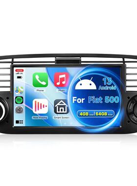 适用于10~1款菲亚a特500汽车中控car410pl5y高清倒车G影像车载PS