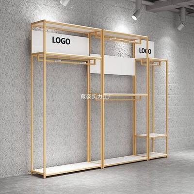 服装店展陈列铺架挂419示衣架模特架子童装店双层衣架架鞋架网红