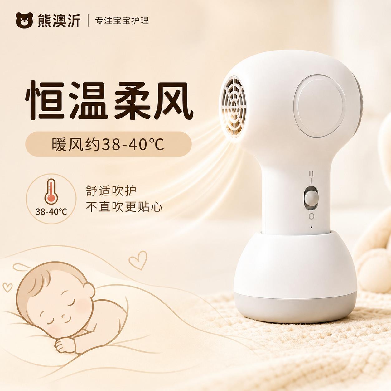 婴儿无线吹风机便携充电