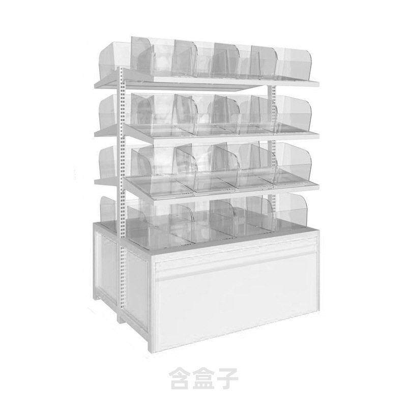 厂家零定货制赵面一鸣同款008食架超市展示架透明面双糖果商用