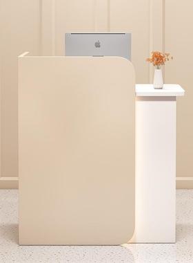 收银型台店铺小前台简BT-08便店约现利代商用网红吧台桌服装店收