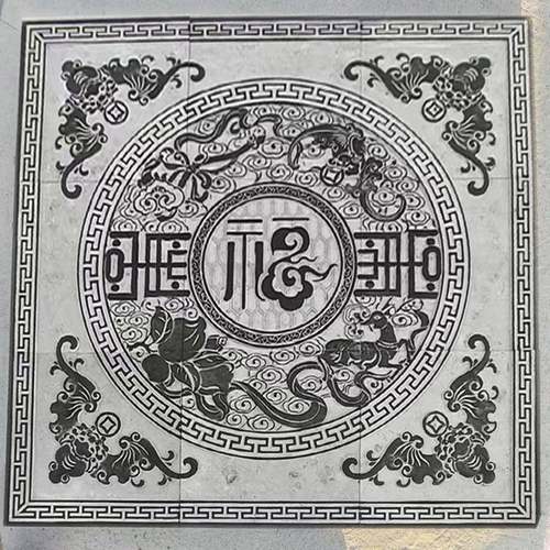 雕浮雕地雕式别私人庭院墅青石石石雕地雕壁画地雕入户门踏步中石