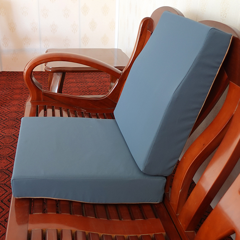 实木红木沙发坐垫前低后高海绵垫木E制老式木头沙发垫木质垫子座