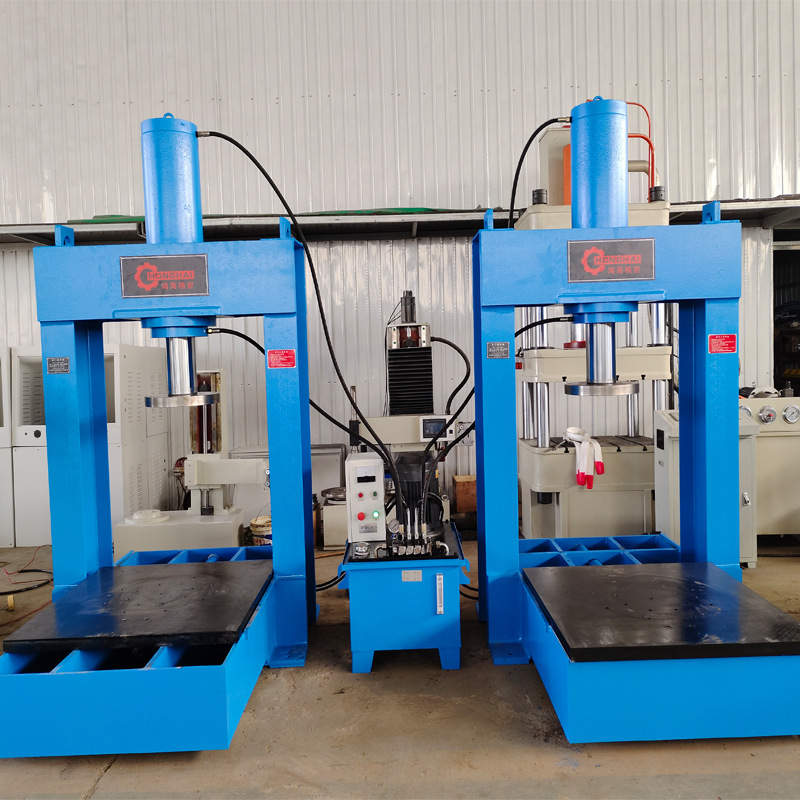 龙门液压机100吨150吨200吨压力机移动工作台侧推缸