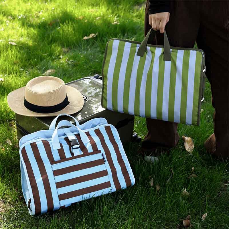 便携挂式旅行收纳袋出差内衣裤分装整理行李箱拼色条纹收纳包套装