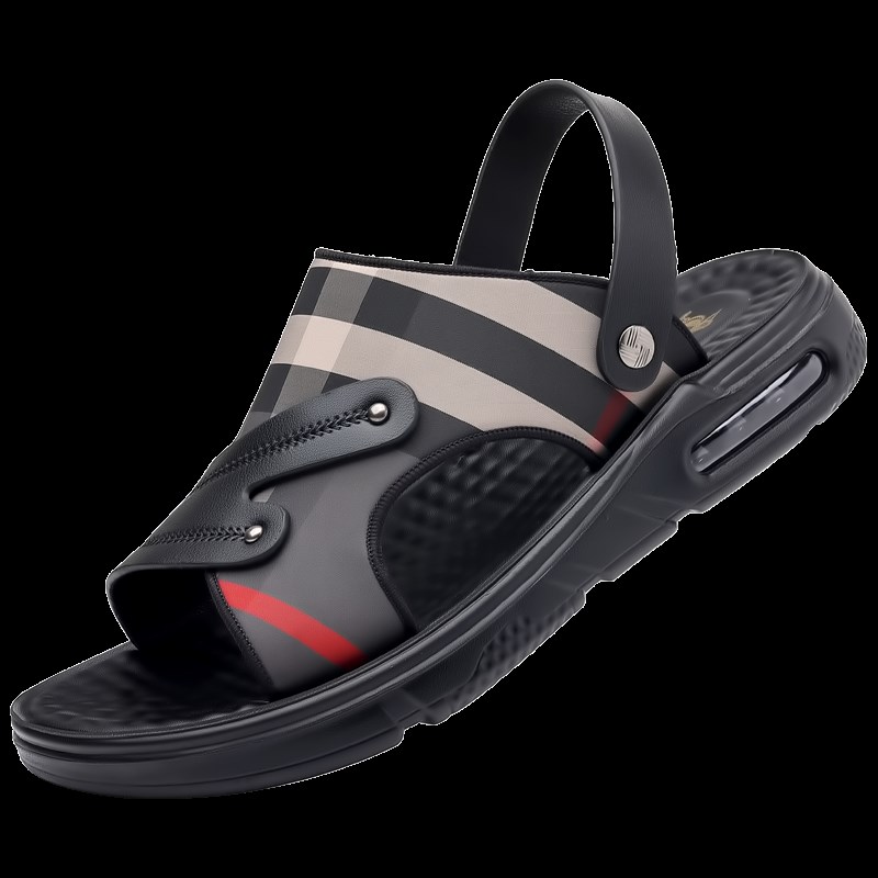 气垫凉鞋男夏季新款休闲运动沙滩鞋男潮防滑软底外穿凉拖鞋