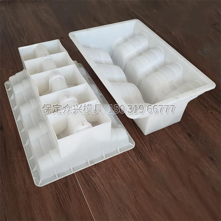 混凝土水泥模型围墙墙头护栏压顶瓦仿古塑料磨具建筑工程外墙墙帽