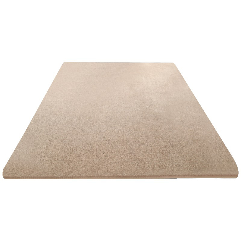 纯色短绒地毯客厅全铺茶几毯卧室床边毯儿童爬行垫高级感绿色垫子