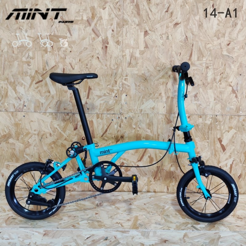MINT14寸-A1国产小布三折叠自行车单速C刹412成人超轻单车