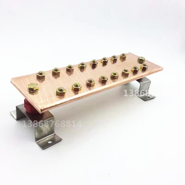 母可位接地铜排接*紫*汇流排端子接地镀铜62铜排锡T060电等地30排