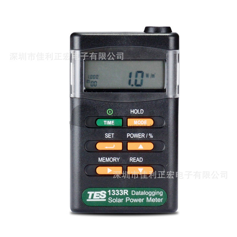 泰仕TES-1333太阳能功率表太阳能功率计2000W/m2