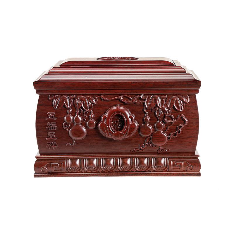 盒福呈祥灰五盒259实骨木黑檀木高档寿殡葬用品