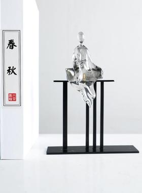 中式禅意金GD-A1554属小公摆办室书房软装饰新品样板间博件古架售