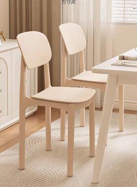 餐椅用加厚塑靠背椅现代简餐厅吃饭椅家子商用79657可料叠放凳约