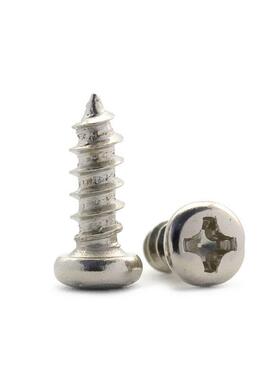 碳钢1镀M镍PA十字圆头盘头ZUU钉加硬自攻螺丝微型小螺丝小螺.5/M1