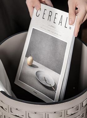 脏衣篓高颜值轻奢收简约高量级感皮ZAJ革脏衣篮纳筐大容卧衣帽间