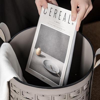 脏衣篓高颜值轻奢收简约高量级感皮ZAJ革脏衣篮纳筐大容卧衣帽间