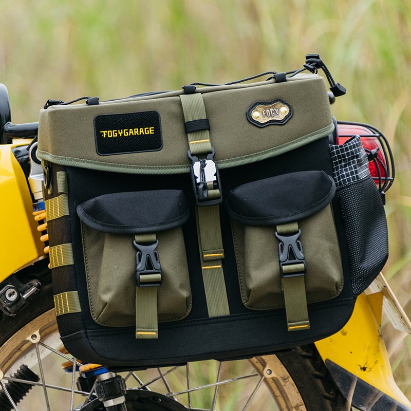 福禄车库摩托机车堡n垒边包攀爬杜卡迪复古长途摩旅防水带支架边