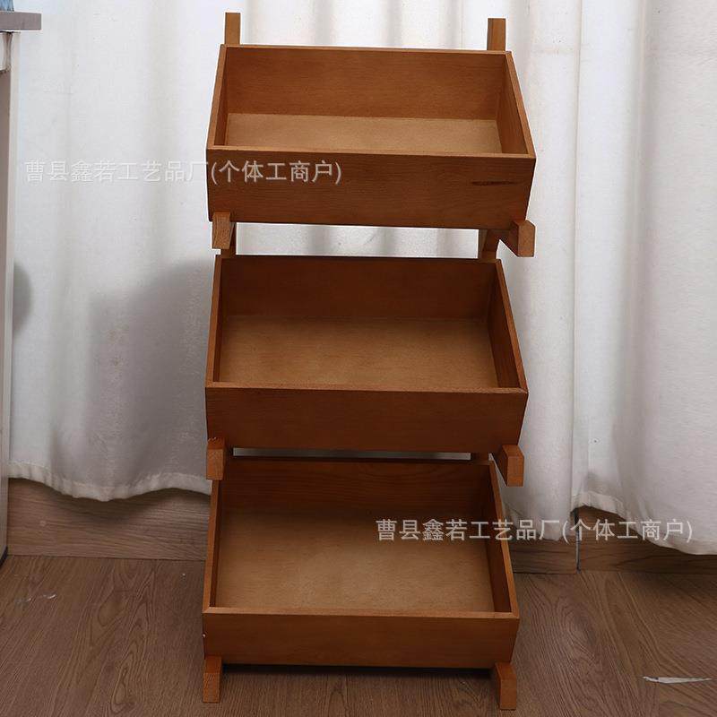 零现货实木厨房置物架多格菜收纳客厅杂物餐65收纳架质厅蔬木展示,收纳整理,书桌收纳置物架,淘宝优惠券,粉丝福利购,淘宝优惠卷