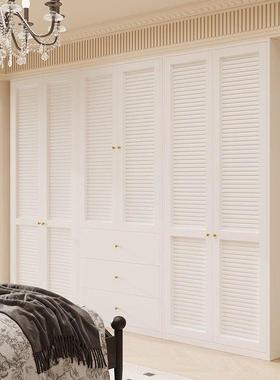 家MJ80952用钢制衣柜现代简约容卧无甲室醛大量收纳柜百叶门铁皮