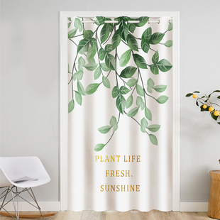 空调门帘帘子隔断帘挡风r隔热布帘客厅玄关屏风软帘房间家用免打