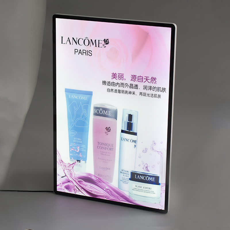 餐饮灯箱奶茶led价目表可接蓄电池超薄灯箱悬挂磁吸挂式摆摊灯箱