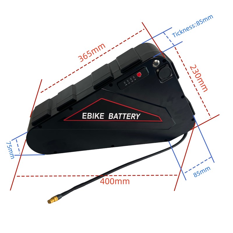 48v52v72v20ah电动车三角形锂电池山地自行车横梁挂包锂电池组