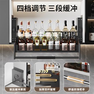 矮吊柜300 500高升降拉篮单层400矮小升降机上柜下拉式450调味篮