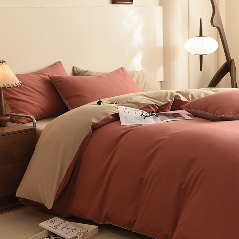 A类全棉加厚被套单件100%纯棉磨毛纯色被罩200X230秋冬季保暖双人