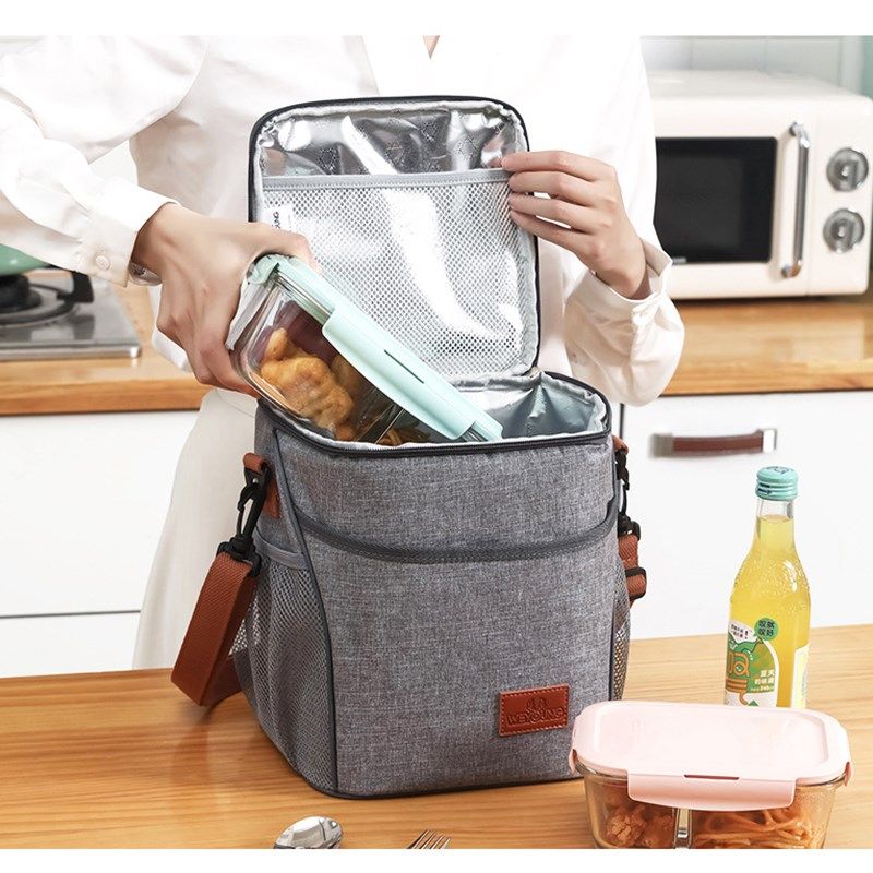 保温便当饭盒袋手提包上班族学生带饭防油防水午餐包加厚铝箔冰包,收纳整理,保温包,淘宝优惠券,粉丝福利购,淘宝优惠卷