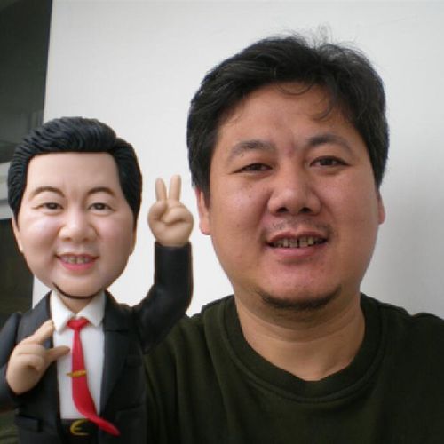 软陶人偶真人公仔定制蜡像diy泥人雕塑陶偶照片定做结婚情侣礼物