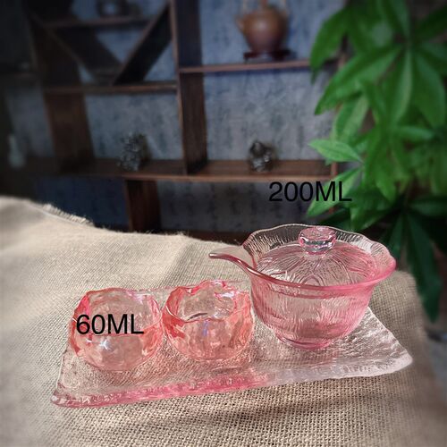 新款仙女粉c冰露手抓壶一壶2杯带盘冰冻烧琉璃主人杯套装阳台