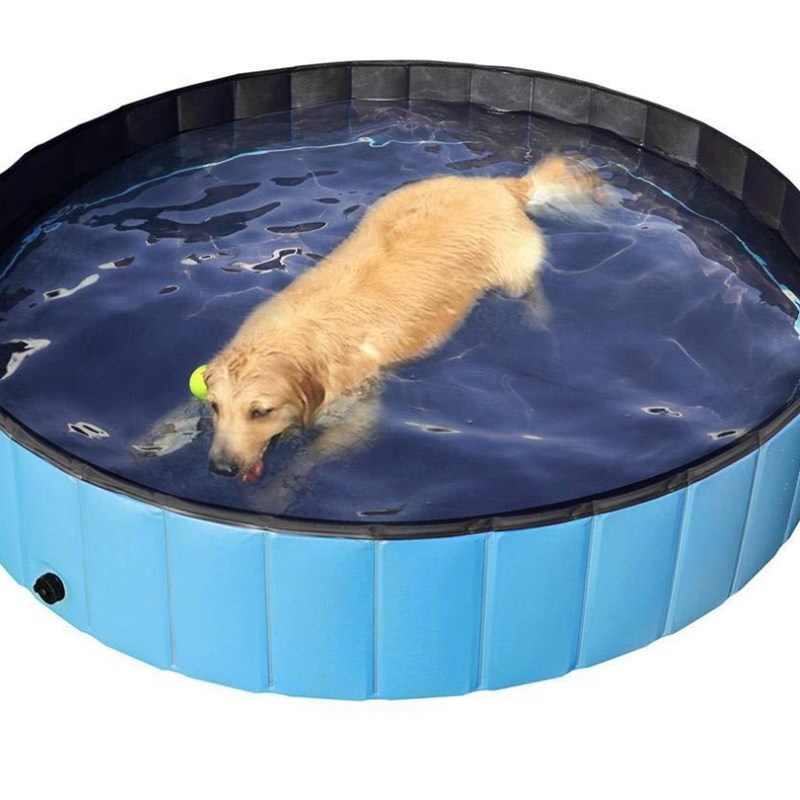 免充气耐磨折叠宠物游泳池猫狗大型犬戏水洗澡盆泡澡池淋浴儿童用