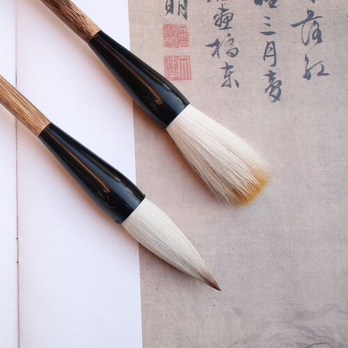 狼羊兼毫大字斗笔对联毛笔榜书楷书提H斗学生初学者国画毛笔隶书