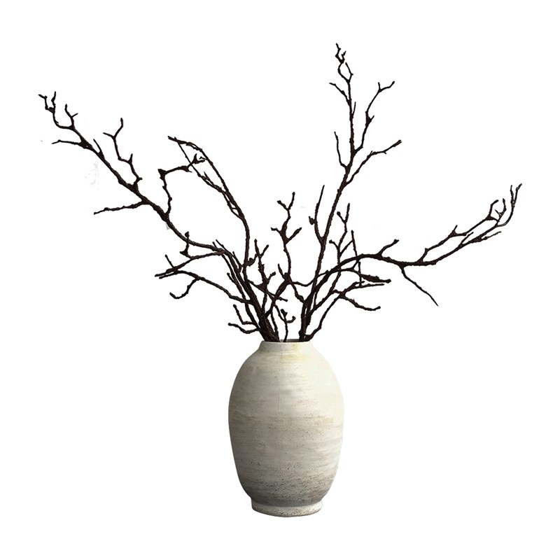 黄山龙枣假树枝干树枝插花高端花材配件软装家居装饰仿真插花枯枝