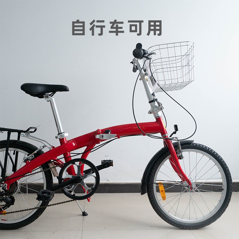 人力三轮车加粗不锈钢车篮子山地车车筐车篮学生自行车车框配件