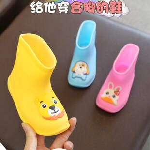 婴儿雨鞋一岁雨靴水鞋防滑男女宝宝G童幼儿轻便可爱保暖防水时尚
