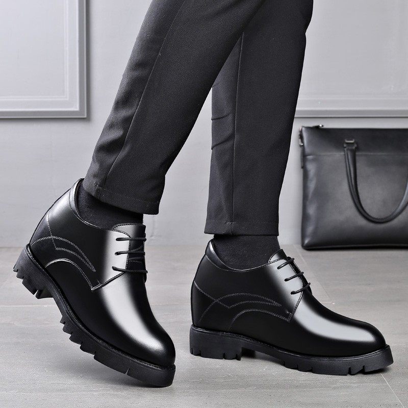 春秋商务特高内增高皮鞋12厘米增高鞋男12cm高跟男鞋正装绅士厚底