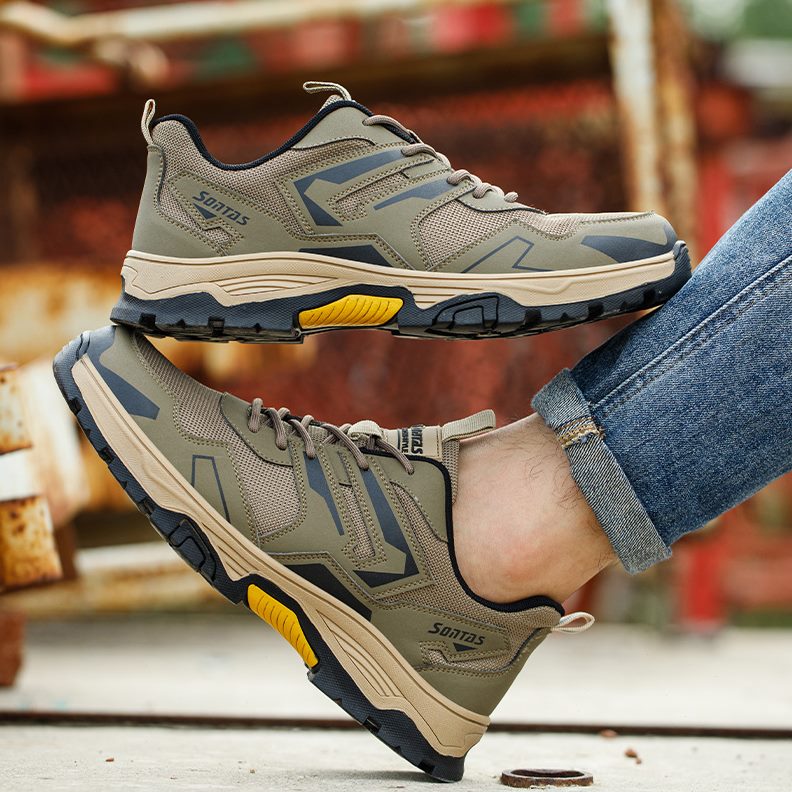 2024工地士头新款钢轻便透气夏季老防砸防刺穿工作劳保鞋男绝缘保