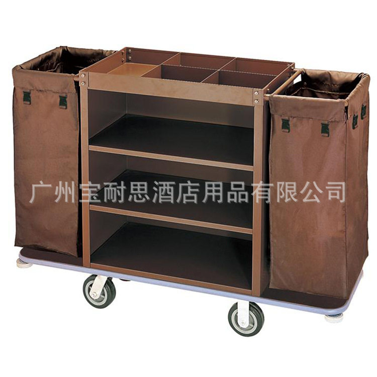 酒店客房服务车宾馆布草收集车双边客房房口车布草车布袋批发