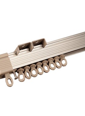 静音铝合金窗帘直轨楼梯轨道单双轨F厨房橱柜侧装顶装滑轮滑轮配