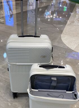 前开盖登a机行李箱22充电密码箱20寸万向轮旅行箱24全自动拉杆箱2