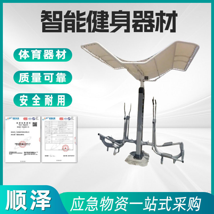 户外健身长廊二代智能驿站体侧训练国体NSCC组合器材景观力量有氧