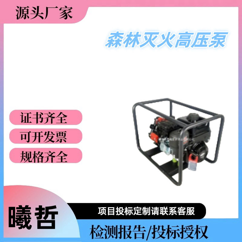 移动消防泵抽水机YPB7/3便携式森林消防高压泵森林灭火高压泵