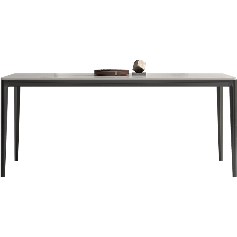 意式极简德利丰岩板餐桌椅组合现代简约家用小户型长方形依诺饭桌