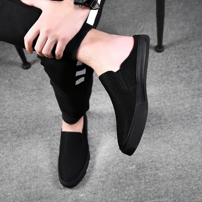 拖鞋男夏透气男士凉鞋包头凉拖鞋防滑室外韩版个性懒人半拖鞋男潮